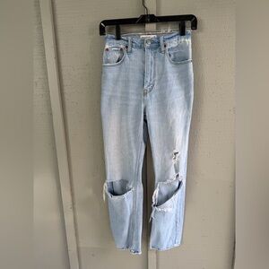 Abercrombie & Fitch Ultra High Rise Jeans in Light Blue